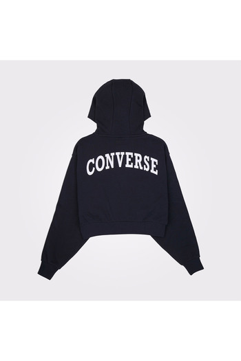 Converse Kadın Fermuarlı Siyah Eşofman Üstü