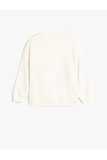 Koton Φούτερ Anime με στάμπα μακρυμάνικο Crew Neck Hooded