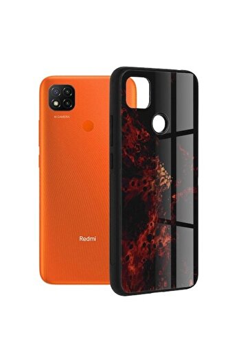 Techsuit Case for Xiaomi Redmi 9C / Redmi 9C NFC, Glaze Series, Red Nebula