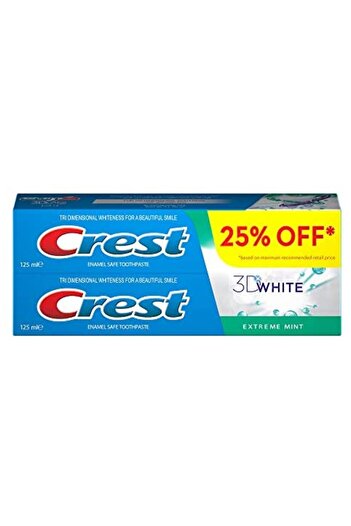 CREST 3D White Mint 2x125ML25%