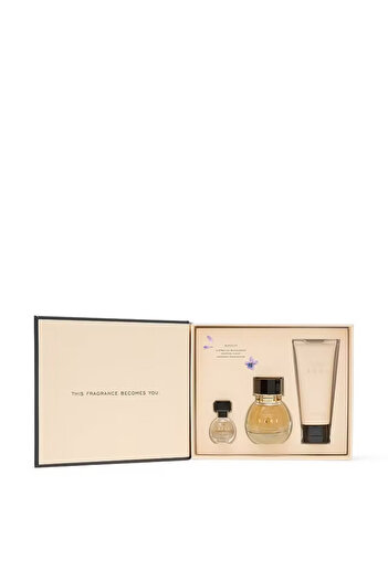 Victoria's Secret Σετ δώρου 3 προϊόντα, Victoria's Secret, Bare, Άρωμα 50 ml, Μίνι άρωμα 7 ml, Λοσιόν 100 ml
