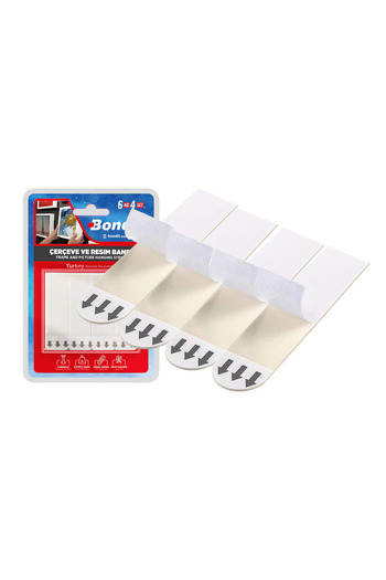 Bondit Velcro Tape for Hanging Pictures and Photos BNDF1964, 4 Pcs/Set, 6kg