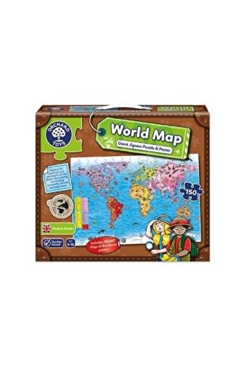Orchard Toys Puzzle and poster World Map (English 150 pi)