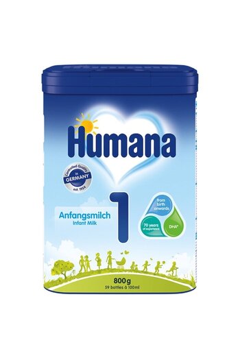 Humana 1 Formulă de lapte praf pentru sugari, 800 g, de la naștere