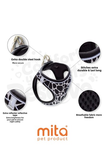 Mita Air Mesh 2-Piece Bundle Set Cat Dog Collar + Dog Walking Collar/Strap