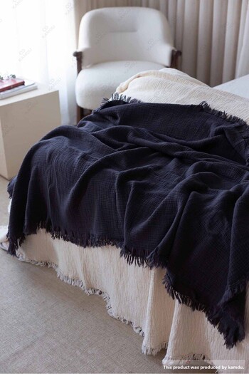 lemsel 100X200 cm Muslin 100% Cotton Bed Runner, Bedspread, Single Bedspread,