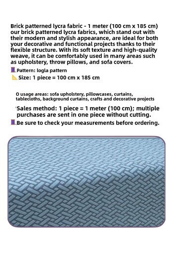 uzhanem Jacquard Fabric, Used for Pillow Cover, Sofa Cover, Thick and Flexible 100cm X 185cm