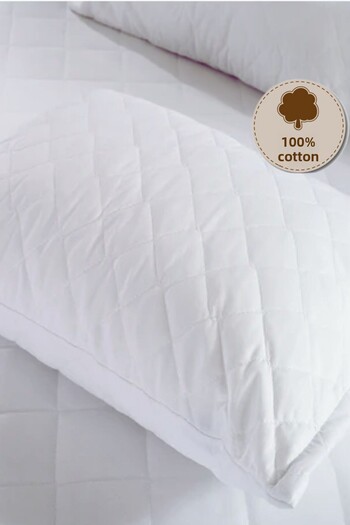 Formeya Quilted Pillow Protector - 100% Cotton, 1 Piece