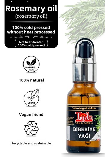TİJDA Rosemary Oil 20 ml (100% Cold Pressed) Hair Care