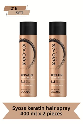 Syoss Keratin Spray 400 ml - 2 Pieces - Hair Repair