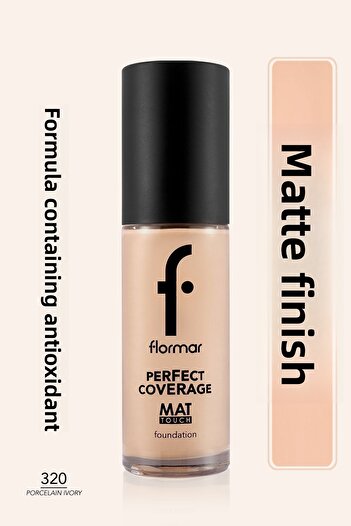 Flormar Foundation Containing Vitamin E with Matte Liner-Mat Touch Foundation-321 Natural Pastelle-8682536057769