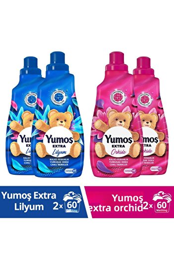 Yumoş Fabric Softener Fragrance Colors Lilyum 1440 Mlx2 Orchid 1440 Mlx2