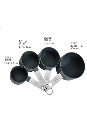 KURT HOME Kperotti Rose Colored Cake Measuring Spoon Set - Set of 4
