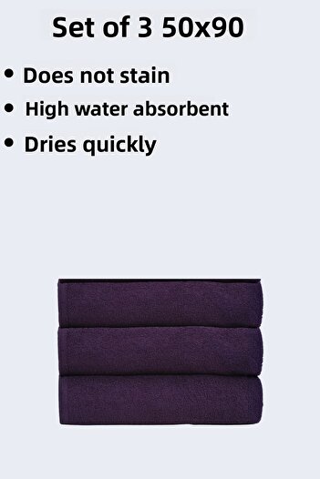 Dotamess 3Pcs 50 X 90cm Microfiber Hand Face Hairdresser Barber Sports Towel Stain and Hair Dye Resistant