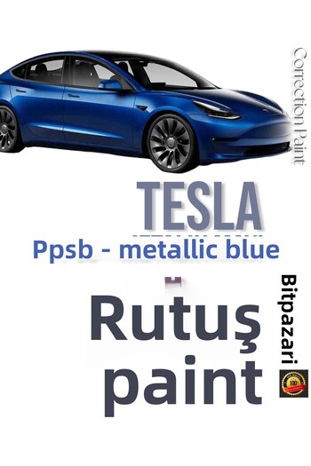 Flea Market TESLA ميتاليك أزرق داكن - PPSB - طلاء احترافي للتشطيب - مزيل آثار الحجر والخدش
