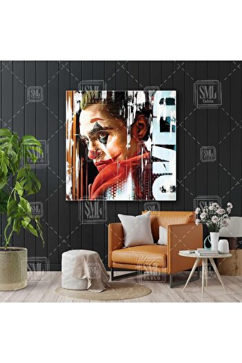 SML TABLO Poster Joker Gotham City Legend Personaj de film Pictură pătrată pe pânză