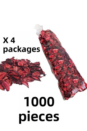 nistabolje 1000 Pieces Dried Rose Dried Leaves Gift Ornament Decor Romantic