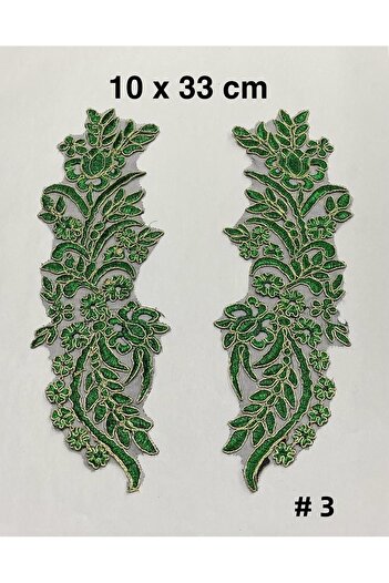 karantuhafiye Guipure Applique / Glitter Applique / Set of 2