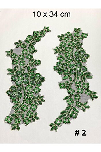 karantuhafiye Guipure Applique / Glitter Applique / Set of 2
