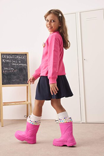 TRENDYOL SHOES Ροζ Little Girl Παιδικά Μποτάκια Βροχής 
 TAKAW26BO00014