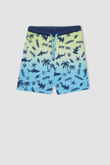 DeFacto Boy's Patterned Swimsuit C4438A824Hs