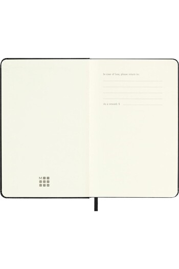 Moleskine Чорний блокнот у клітинку, кишеньковий, тверда обкладинка