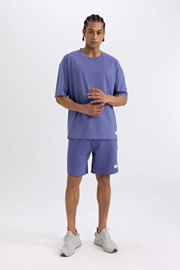 DeFacto Defactofit Slim Fit Tight-Fitting Short Leg Sweatshirt Fabric Shorts A1625Ax24Sm
