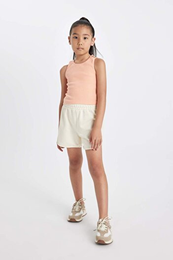 DeFacto Girl's Crew Neck Basic Plain Undershirt D0877A824Hs