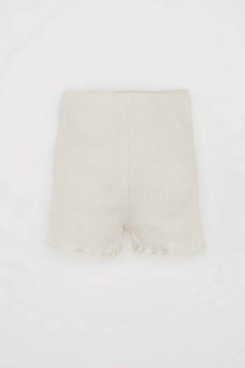 DeFacto Ribbed Baby Girl Camisole Shorts - D4966A524SM