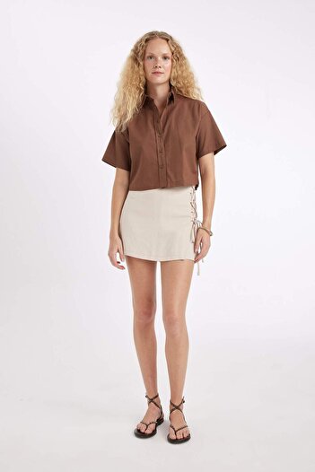 DeFacto Oversize Fit Short Sleeve Shirt D3521Ax24Hs