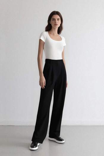 DeFacto Wide Leg and Pocketed Classic Trousers - C6375Ax24Hs