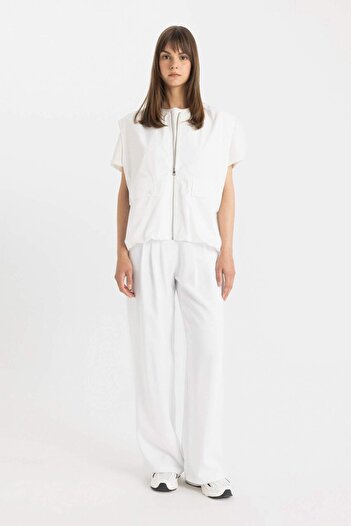 DeFacto Παντελόνι Wide Leg Wide Leg Trousers - C6375AX24HS