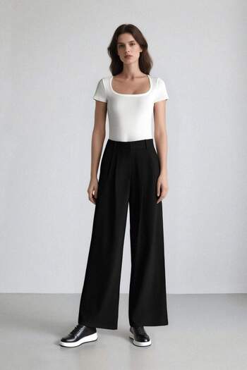 DeFacto Wide Leg and Pocketed Classic Trousers - C6375Ax24Hs