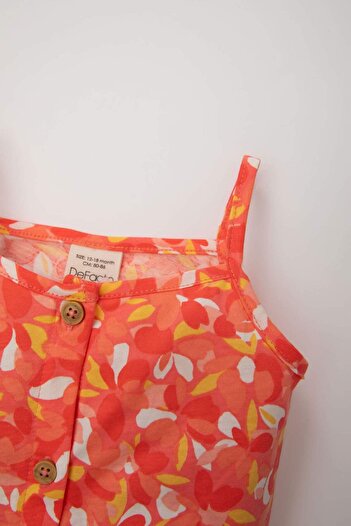 DeFacto Patterned Short Baby Girl Jumpsuit - C0077A524SM