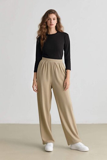 DeFacto Linen Look Jogger Pants - Short Leg, Pocket, C9162AX24SM