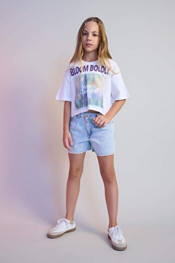 DeFacto Girl's Jean Shorts - C9519A824SM Model