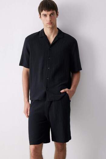 DeFacto Relax Fit Polo Collar Cotton Short Sleeve Shirt C7578AX24SM