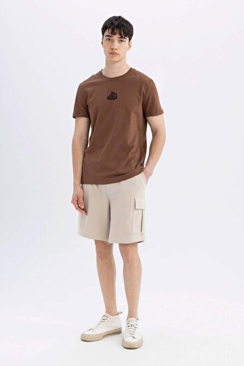 DeFacto Crew Neck Printed Slim Fit T-Shirt - C3948ax24smbn526