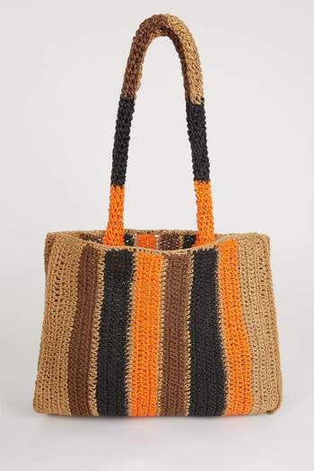 DeFacto Women's Straw Shoulder Bag B9058Axns