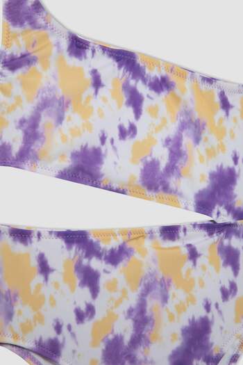DeFacto Single Shoulder Patterned Girl's Swimsuit - C0334A824SM