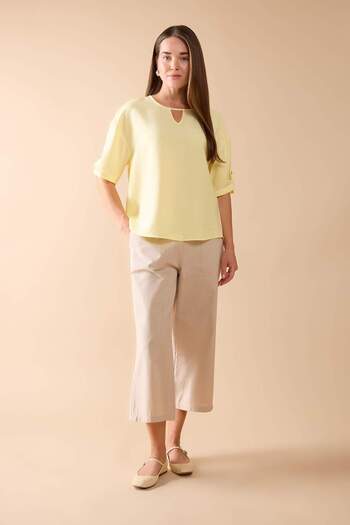 DeFacto Round Neck Regular Fit Short Sleeve Blouse C9606AX24SM