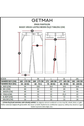 GETMAH Men's Gray Baggy Fit Back Elastic Trousers