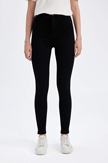 DeFacto Super Skinny Fit High Waist Narrow Leg Basic Straight Jean Pants A5818Ax23Wn