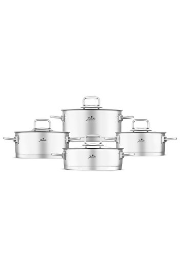 Jumbo New Milas 8 Piece Steel Pot Set