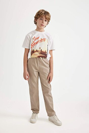 DeFacto Boy's Standard Leg Gabardine Trousers D1241A824Sp