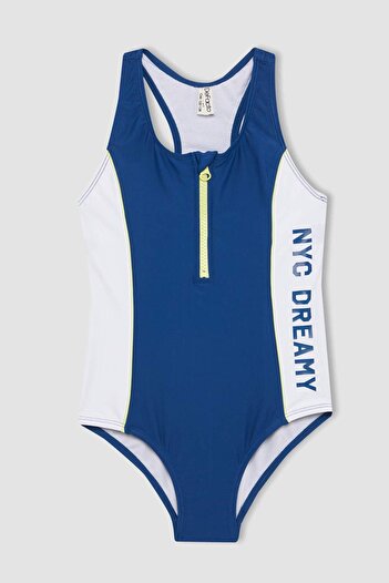 DeFacto Girl's Printed Swimsuit B6982A824Sm