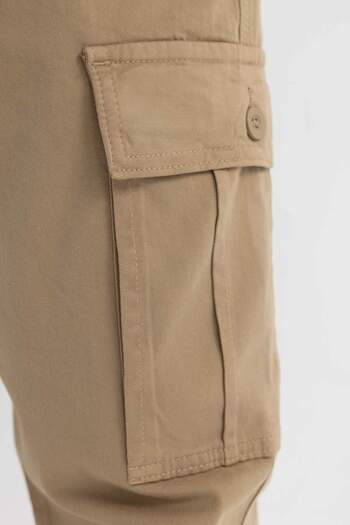 DeFacto Yazlık Gabardin Pantolon Kargo Cepli Düz Paça B6366AX24SP