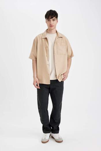 DeFacto Relax Fit Short Sleeve Shirt B6423Ax24Sp