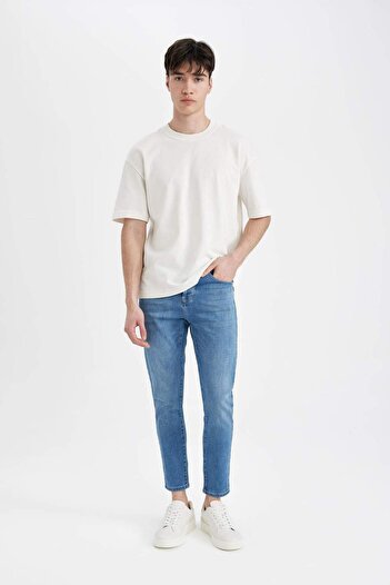 DeFacto Skinny Crop Fit Skinny Comfortable Fit Regular Waist Extra Skinny Leg Jean Trousers C9744AX24SP