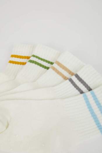 DeFacto Baby Boy Seamless 5-Piece Cotton Long Socks C9113A5Ns